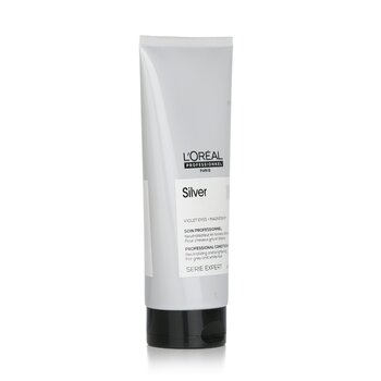 L'Oreal - Professionnel Serie Expert - Silver Violet Dyes + Magnesium Neutralising and Brightening Conditioner (For Grey and White Hair) Image 1