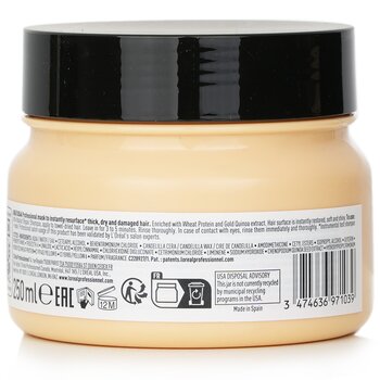 L'Oreal - Professionnel Serie Expert - Absolut Repair Gold Quinoa + Protein Instant Resurfacing Mask (For Dry and Damaged Hair) Image 2