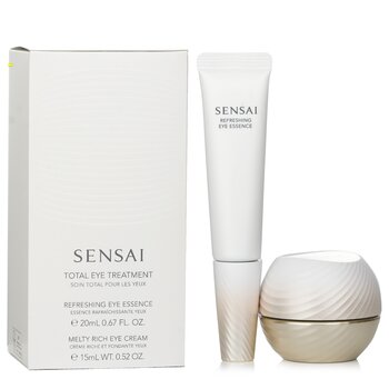 Sensai Total Eye Treatment Set: Refreshing Eye Essence + Melty Rich Eye Cream (2pcs) 
