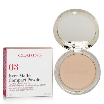 Clarins - Ever Matte Compact Powder - # 03 Light Medium Image 1