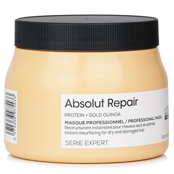 L'Oreal - Professionnel Serie Expert - Absolut Repair Gold Quinoa + Protein Instant Resurfacing Mask (For Dry and Damaged Hair) Image 1