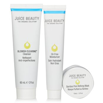 Juice Beauty - Blemish Clearing Solutions Kit : Cleanser + Moisturizer + Mask + Washcloth (Unboxed) Image 1