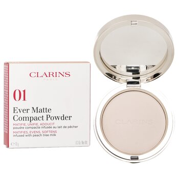 Clarins - Ever Matte Compact Powder - # 01 Very Light Image 1