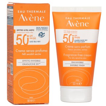 Avene - Very High Protection Fragrance-Free Cream SPF50+ - For Dry Sensitive Skin Image 1