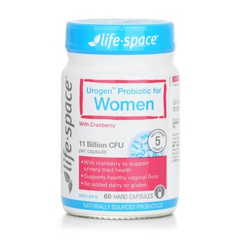 라이프 스페이스 Life Space 크랜베리를 사용하는 여성을 위한 우로겐 프로바이오틱 60capsules