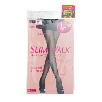 SlimWalk Compression Pantyhose With Supporting Function For Pelvis - # Black (Size: M-L) 1pair