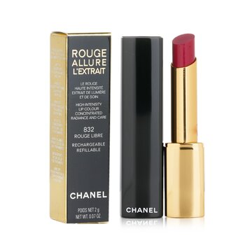 Chanel - Rouge Allure Lextrait Lipstick - # 832 Rouge Libre Image 1