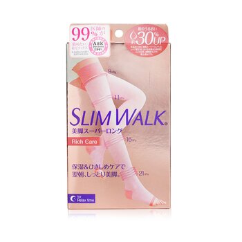 SlimWalk Compression Open-Toe Socks For Relax, Moisturizing - # Pink (Size: S-M) 1pair