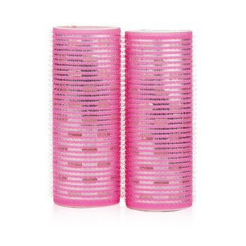 Velcro Aluminium Roller, 40mm, Pink (2pcs) 