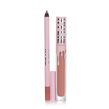 Kylie By Kylie Jenner - Matte Lip Kit: Matte Liquid Lipstick 3ml + Lip Liner 1.1g - # 802 Candy K Matte Image 1