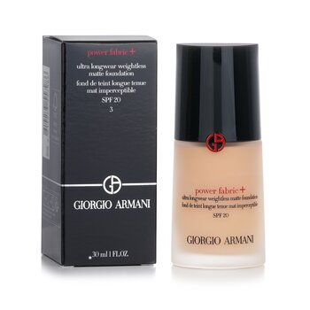 Giorgio Armani - Power Fabric+ Ultra Longwear Weightless Matte Foundation SPF 20 - # 3 Image 1