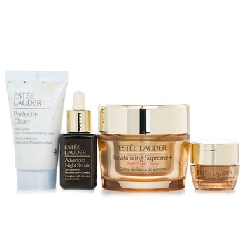 Estee Lauder - Firm And Lift Wonders Set: Perfectly Clean Cleanser + Advanced Night Repair + Revitalizing Supreme + Eye Balm Image 1