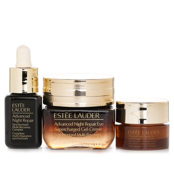 Estee Lauder - Major Eye Impact Trio Repair + Brighten Skincare Set: ANR Eye Supercharged Gel Cream (15ml + 5ml) + Repair Serum 7ml Image 1