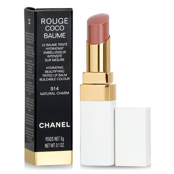 Chanel Rouge Coco Baume Hydrating Beautifying Tinted Lip Balm, 914 Natural  Charm, 0.1oz/3 g Ingredients and Reviews