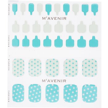 Mavenir - Nail Sticker (Patterned) - # Mint Cream Dot Pedi Image 1