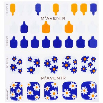 Mavenir - Nail Sticker (Patterned) - # Daisy Flower Garden Pedi Image 1