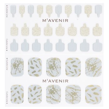 Mavenir - Nail Sticker (Patterned) - # Powder Of Gold Pedi Image 1