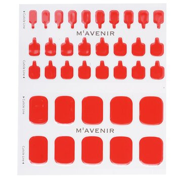 Mavenir - Nail Sticker (Red) - # Red Sangria Pedi Image 1