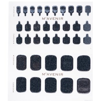 Mavenir - Nail Sticker (Black) - # The Milky Way Pedi Image 1