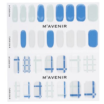 Mavenir - Nail Sticker (Patterned) - # Navy Crossline Nail Image 1