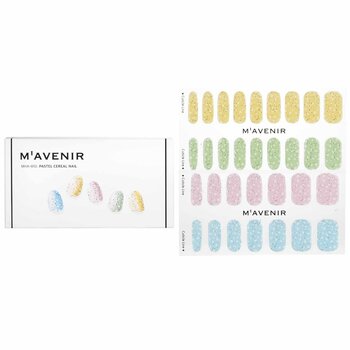 Nail Sticker (Assorted Colour) - # Pastel Cereal Nail (32pcs) 