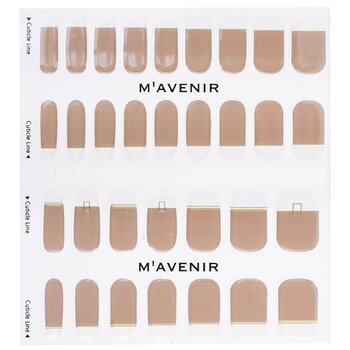 Mavenir - Nail Sticker (Brown) - # Gold Cafe Latte Nail Image 1