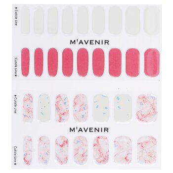 Mavenir - Nail Sticker (Pink) - # Rose Quartz Marble Nail Image 1