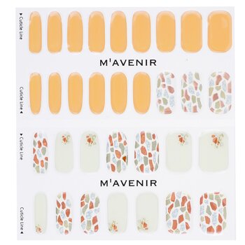 Mavenir - Nail Sticker (Orange) - # Coral Shell Garden Nail Image 1