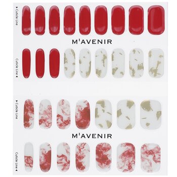 Mavenir - Nail Sticker (Red) - # Vino Splash Nail Image 1