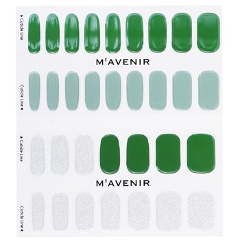 Mavenir - Nail Sticker (Green) - # Brillante Deep Green Nail Image 1