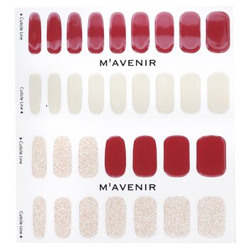 Mavenir - Nail Sticker (Red) - # Brillante Burgundy Nail Image 1