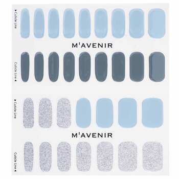 Mavenir - Nail Sticker (Blue) - # Brillante Rainy Blue Nail Image 1