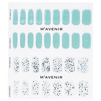 Mavenir - Nail Sticker (Blue) - # Splinkle With Tinted Green Nail Image 1