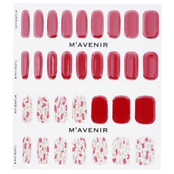 Mavenir - Nail Sticker (Red) - # Shell We Rose Wine Nail Image 1