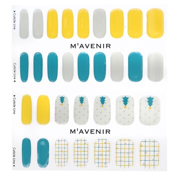 Mavenir - Nail Sticker (Assorted Colour) - # Grid And Dot Tree Nail Image 1