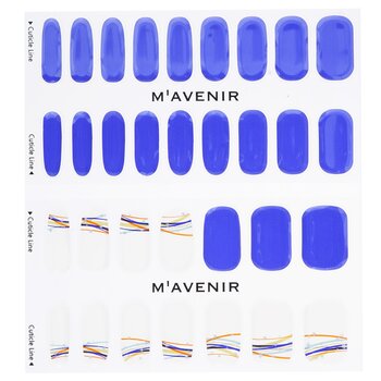 Mavenir - Nail Sticker (Blue) - # Bright Road Night Nail Image 1