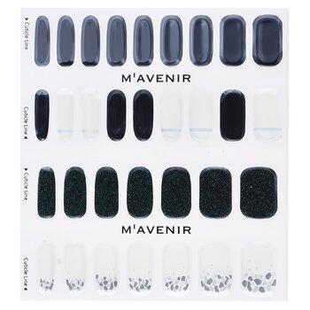 Mavenir - Nail Sticker (Black) - # Shell With Milky Way Nail Image 1