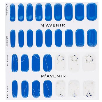 Mavenir - Nail Sticker (Blue) - # Road Of Snow Tree Nail Image 1