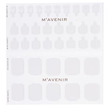 Mavenir - Nail Sticker (White) - # Classic Crema Pedi Image 1