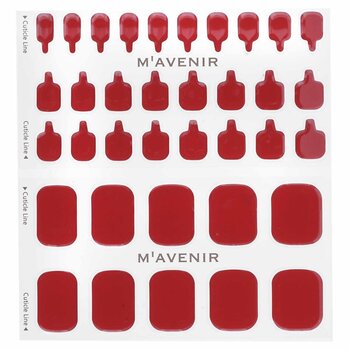 Mavenir - Nail Sticker (Red) - # Glass Of Wine Pedi Image 1