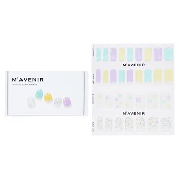 Nail Sticker (Assorted Colour) - # Candy Pop Nail (32pcs) 