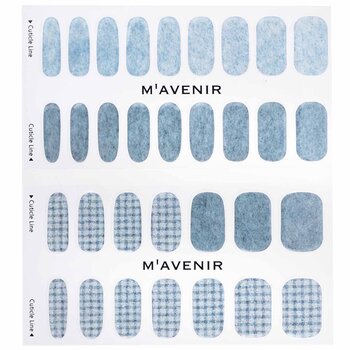 Mavenir - Nail Sticker (Blue) - # Daily Knit Nail Image 1