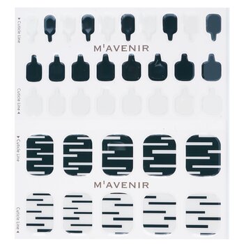 Mavenir - Nail Sticker (Patterned) - # Modern Line Pedi Image 1