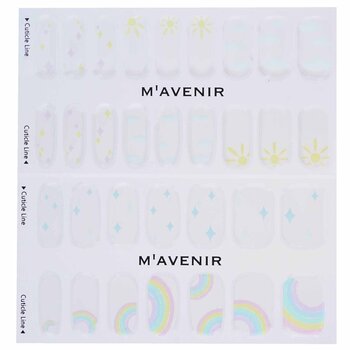 Mavenir - Nail Sticker (White) - # Happy Sunny Day Nail Image 1