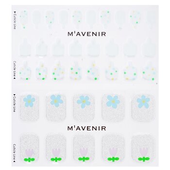 Mavenir - Nail Sticker (White) - # Small Garden Pedi Image 1