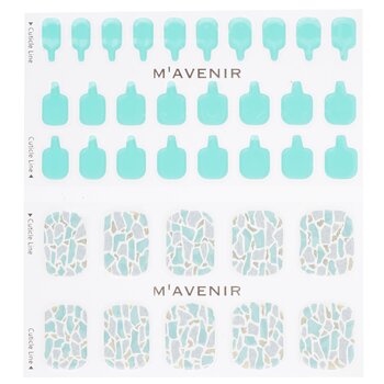 Mavenir - Nail Sticker (Blue) - # Shell With Jade Pedi Image 1