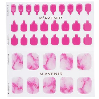 Mavenir - Nail Sticker (Pink) - # Cherry Marble Pedi Image 1