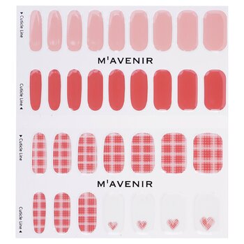 Mavenir - Nail Sticker (Pink) - # Glen Check Antique Pink Nail Image 1