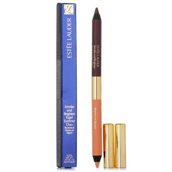 Estee Lauder - Smoke And Brighten Kajal Eyeliner Duo - # 02 Bordeaux / 02 Ivory Image 1