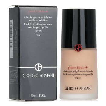 Giorgio Armani - Power Fabric+ Ultra Longwear Weightless Matte Foundation SPF 20 - # 2.5 Image 1